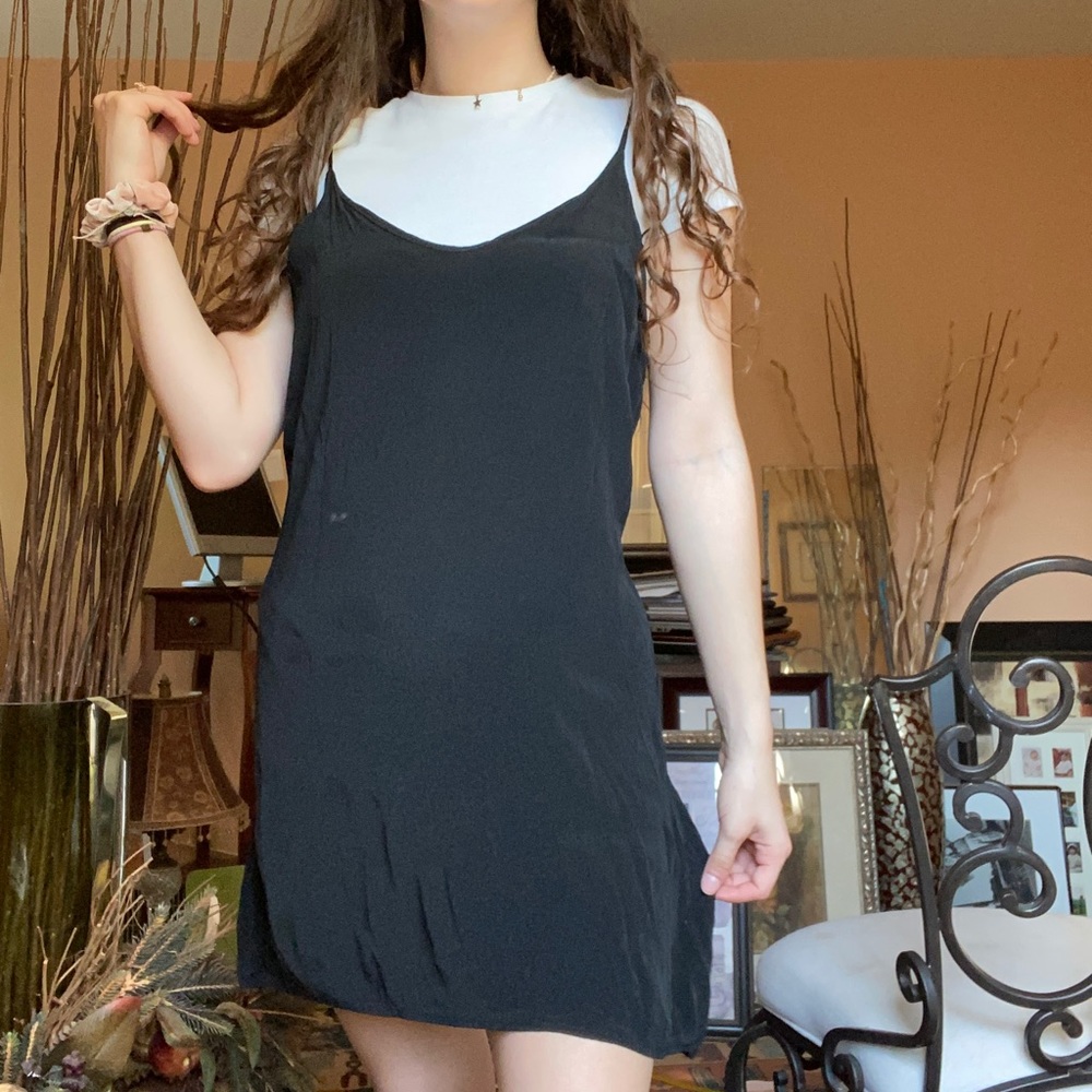 Brady melville black slip dress